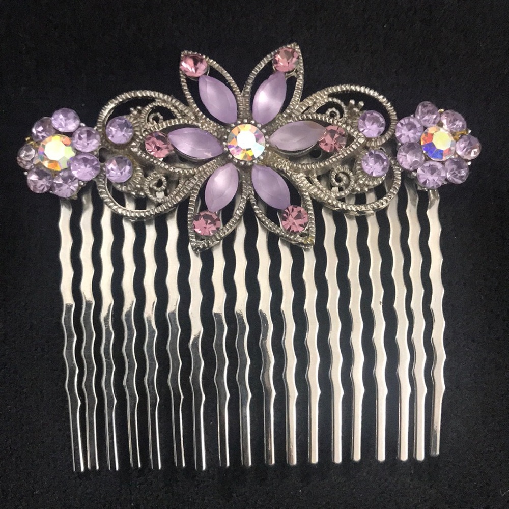Light Purple Flower Hair Pin